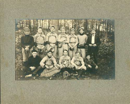 Early Unidentified Team with Dog Mascot